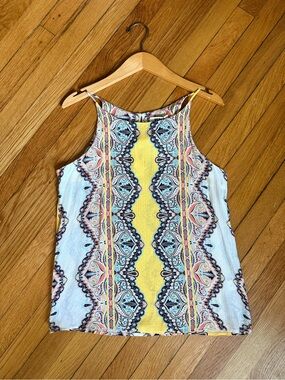 Verse by Stitch Fix Alecto Yellow Paisley-Print Halter Camisole NWT